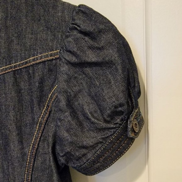 Guess Jeans Blue Denim Jacket with Tie - Picture 5 of 7